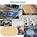 LotFancy 6 Inch 6 Hole Sanding Discs, 100PCS 60 80 120 150 220 Grit Sandpaper Assortment - Random Orbital Sander Pad, Hook and Loop Sand Paper