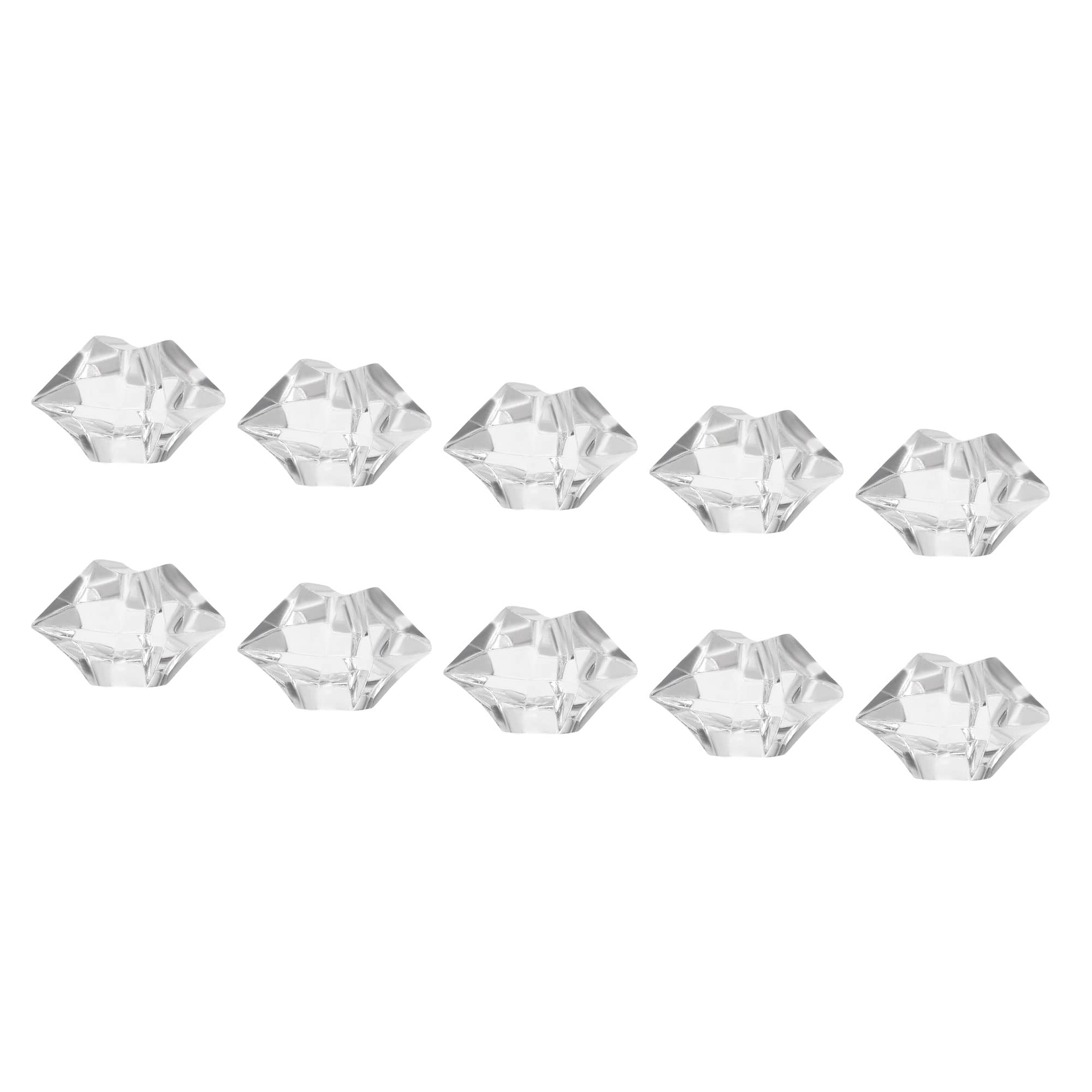 PATIKIL 25x15mm Fake Ice Rocks Cube, 1 Pack (130Pcs) Acrylic Irregular Crushed Crystal Rock Fake Diamond for Home Wedding Decor Photography Props, Clear