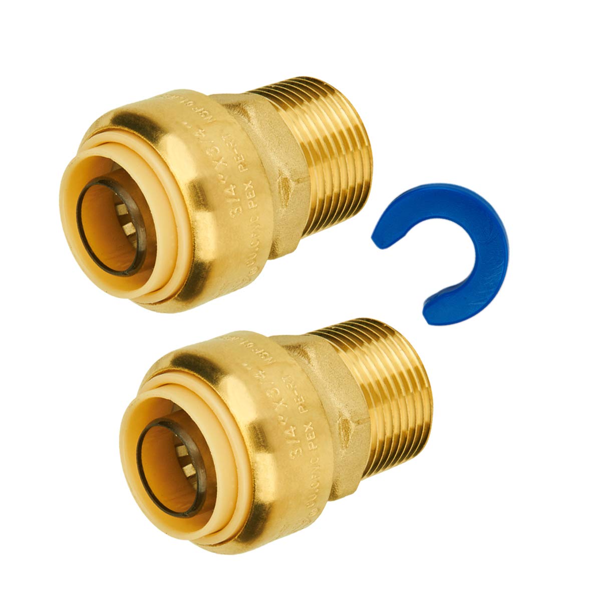 Buy SUNGATOR Straight Connector Plumbing Fitting, Male Adapter 3/4 Inch