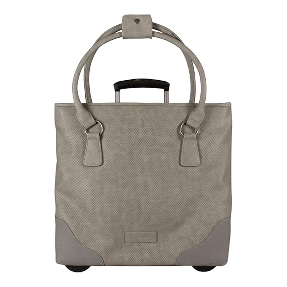 Fritzi aus Preussen Damen Reisetasche auf Rollen Zelda Nubuck Metal (grau)