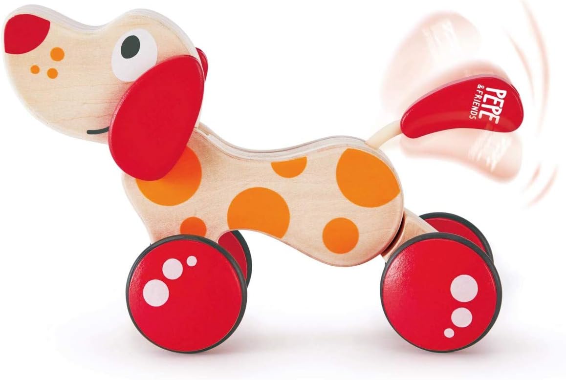 hape galloping zebra push toy