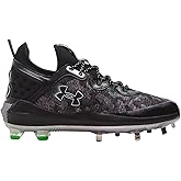 Under Armour UA Harper 8 Low ST 3026588-001 Black-Metallic Silver Men's Metal Baseball Cleats 13 US