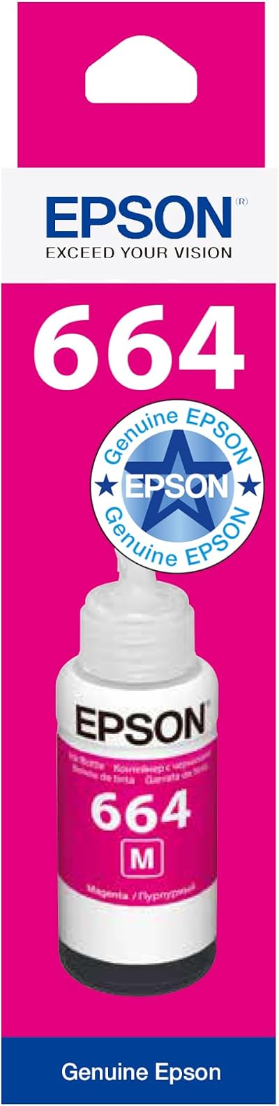 Epson EcoTank 664 Magenta Genuine Ink Bottle for L355 L555