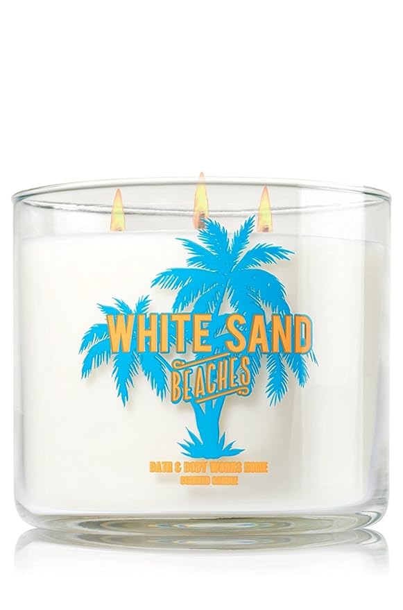 Bath & Body Works WHITE SAND BEACHES Scented Candle 3Wick 14.5 oz