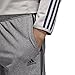 adidas Men's Athletics Essential Tricot 3-Stripe Pants, Dark Grey/Black, Large