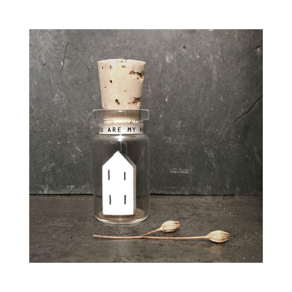 East of India Glass Bottle - You Are My World