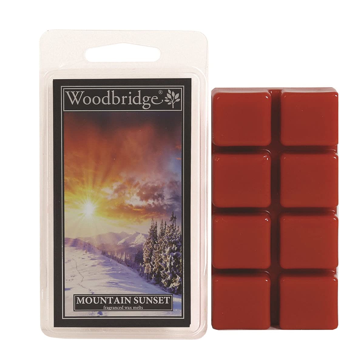Woodbridge WWM035 Fragrance Wax Melts for Your Mountain Sunset Oil Burner (68 g) 8 Scented Wax Cubes with 10 Hours Fragrance Time Each for Your Favourite Home Aroma