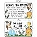 50 Safari Jungle Animals Books for Baby Shower Request Cards - Invitation Inserts - Gender Neutral
