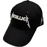 Metallica Classic Text and M Logo Adjustable Hat Black