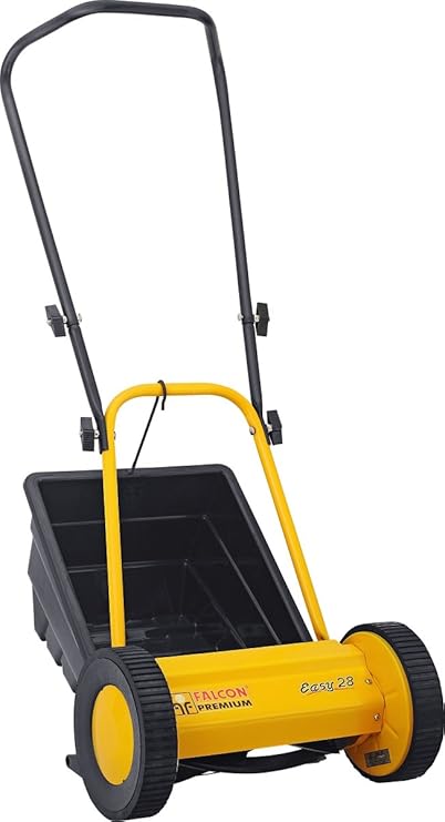 Falcon Premium 300mm Hand Lawn Mower (Yellow and Black)