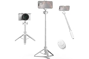 COMAN Selfie Stick for iPhone, 24" Phone Tripod with Remote 360° Ball Head, Portable Stand for Cell Phone iPhone 17/16/15/14/13/12 Pro Max/Android Gopro