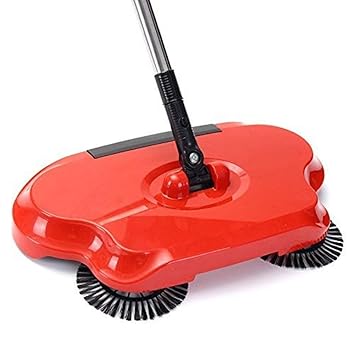 HOME BUY Sweeper mop New Designe and Easy Use Auto Spin Hand Push Sweeping Broom Floor Dust Cleaning Sweeper Cleaner Mop Tool-Color May Very
