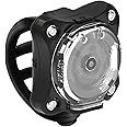 LEZYNE Zecto Drive Bicycle Durable USB Rechargeable IPX7 Waterproof 250 Lumens White LEDs Front Light w/Multiple Solid & Flash Modes | Silicone Rubber Mounting Strap Included