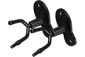 FOCKETY Wall Mount Violin Hanger, Violin Viola Wall Mount Hanger, Violin Hanger with Bow Holder, Violin Viola Hook with Anti Slip Rubber Pad, Violin Viola Stand for Home Studio Music