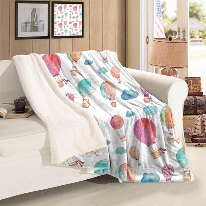 Fleece Blanket Throw A Blanket Hand Painted Style Set of
