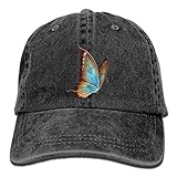 Hahay Unisex Baseball Cap Butterfly Denim Hat