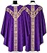 Purple Semi Gothic Chasuble Vestment GY201-F25 (Purple)