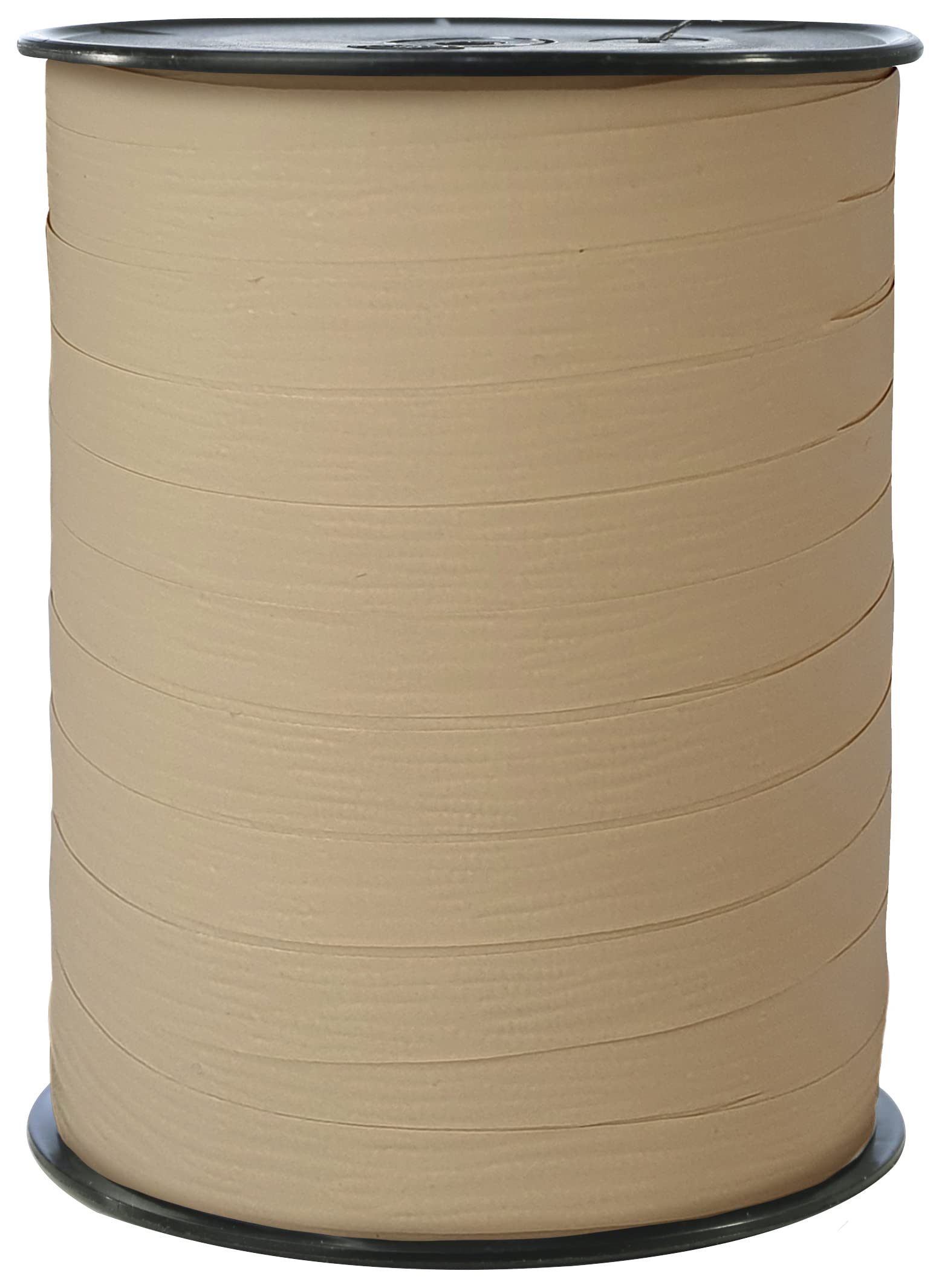 Clairefontaine 601549C - One Roll of Matte Ribbon - Dimensions: 250m x 10mm - Kraft Colour - Decorative gift ribbon - D.I.Y - Gift Wrapping Accessories