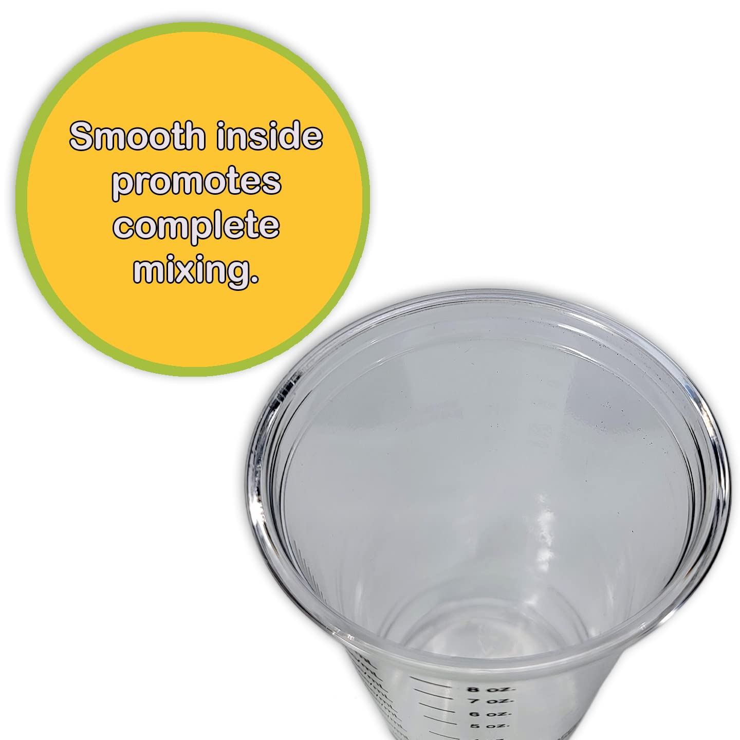 10 8oz Graduated Clear Plastic (PET) Cups and 10 6