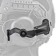 Free-Angle Tactical Headset Rail Mount Compatible with Earmor Headset Adapter On Team Wendy EXFIL/Flux M-Lok/Ops-Core Fast Arc Rail Adapter, Airsoft Helmet Accessory for Earmor M32, M31