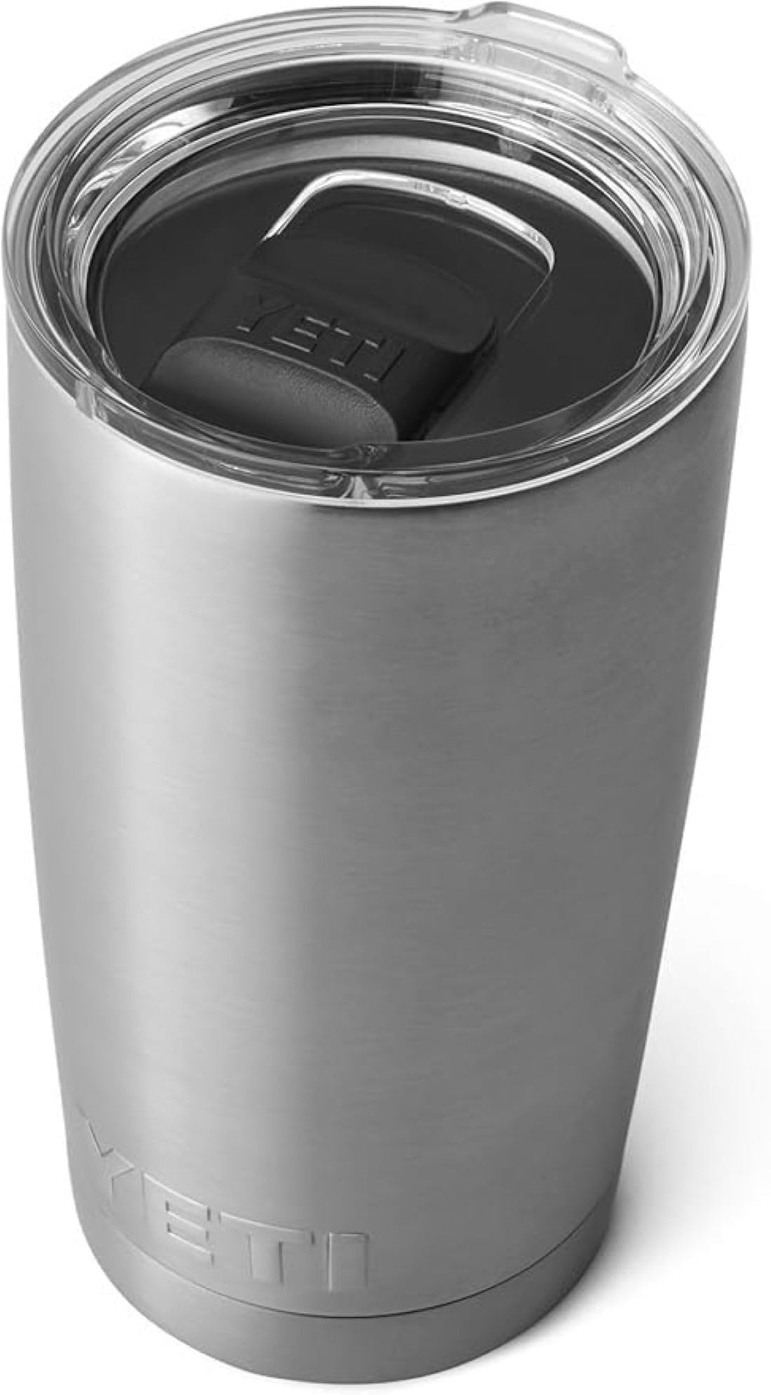 YETI Rambler 20 oz (591 ml) Tumbler with Removable Magslider Lid, Stainless Steel Vacuum Insulated Coffee Cup, Stainless Steel
