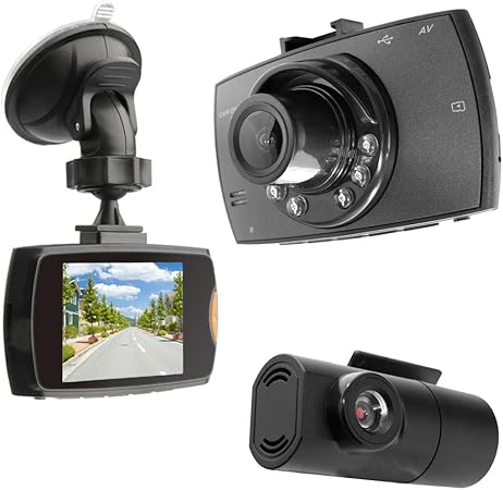 Amazon ドライブレコーダー フロント リア ダブルカメラ 前方 後方 バック撮影 あおり運転防止 あおり運転車も録画可 簡単設置 広角1 レンズ モーション検知 Gセンサー 駐車監視機能 赤外線led6灯 Hd画質 ドラレコ ダブルカメラ ドライブレコーダー本体