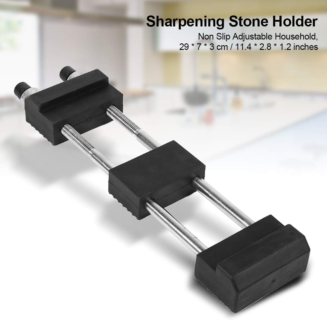 Gorgeri Stone Holder,Professional Household Adjustable Non Slip Whetstone Sharpening Stone Oilstone Base Holder - Image 3