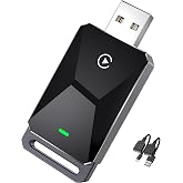 Wireless CarPlay Adapter - Apple CarPlay Dongle for iPhone, Convert Wired to Wireless, Plug &amp; Play for Cars Since 2016 (iOS 10+), Black
