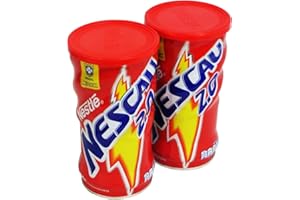 BRAZIL IN TEXAS Achocolatado Brasileiro Nescau 370g | Pack 2x370g | Brazilian Chocolate Powder