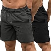 COOFANDY Mens Athletic Shorts 7 Inch Quick Dry Stretch Lightweight Gym Workout Shorts with Pockets