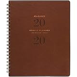 AT-A-GLANCE 2020 Weekly & Monthly Planner, 8-1/2" x 11", Large, Signature, Brown (YP90509)