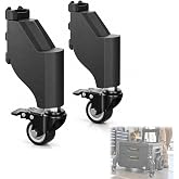 2'' Front Swivel Caster Kit for TOUGHBUILT StackTech D-R91/R92/R93, 2-Pack | Dual Swivel Brake Casters 360&deg; Maneuverability, Smooth Flat Surface Rolling, Ndustrial Replacement Casters