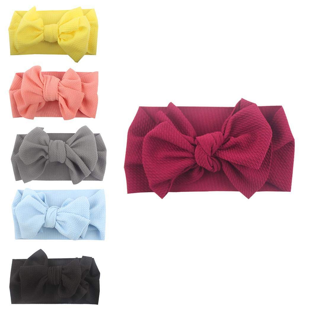 Cables Baby Girl Headbands Newborn Infant Toddler Hairbands Bows Children Soft Headwrap Hair Accessories