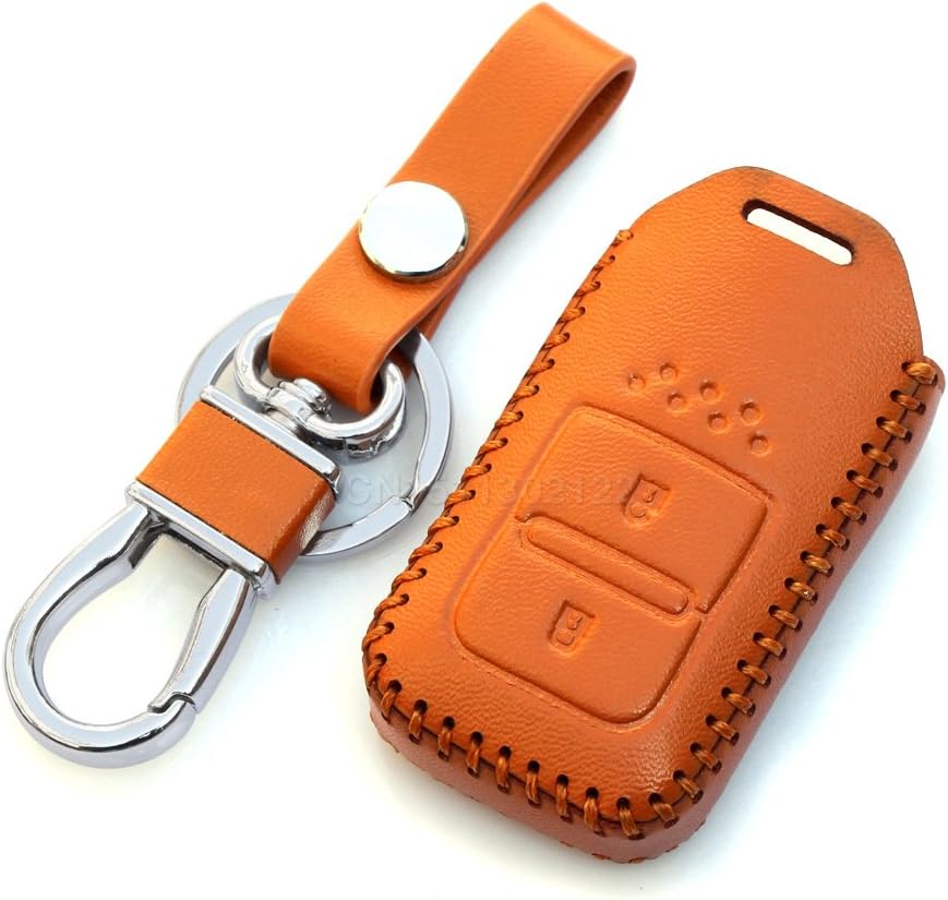 Soxid(TM) New Leather Smart Remote Key Case For Honda HRV HR-V Vezel Fit Jazz Crosstour XRV Jed Car Styling