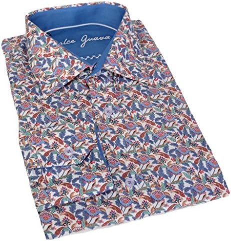 Printed Floral Button Down Semi-Fitted Shirt
