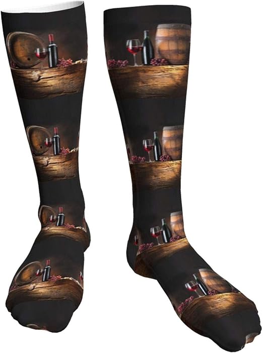 Wine Barrels Pop Compression Socks For Women Men Circulation Novelty