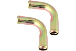 Briny River 2pcs 90° Elbow Heater Hose Connector Adapter Coolant Fitting for Automotive Systems, 3/4" x 3/4" in 19mm x 19mm