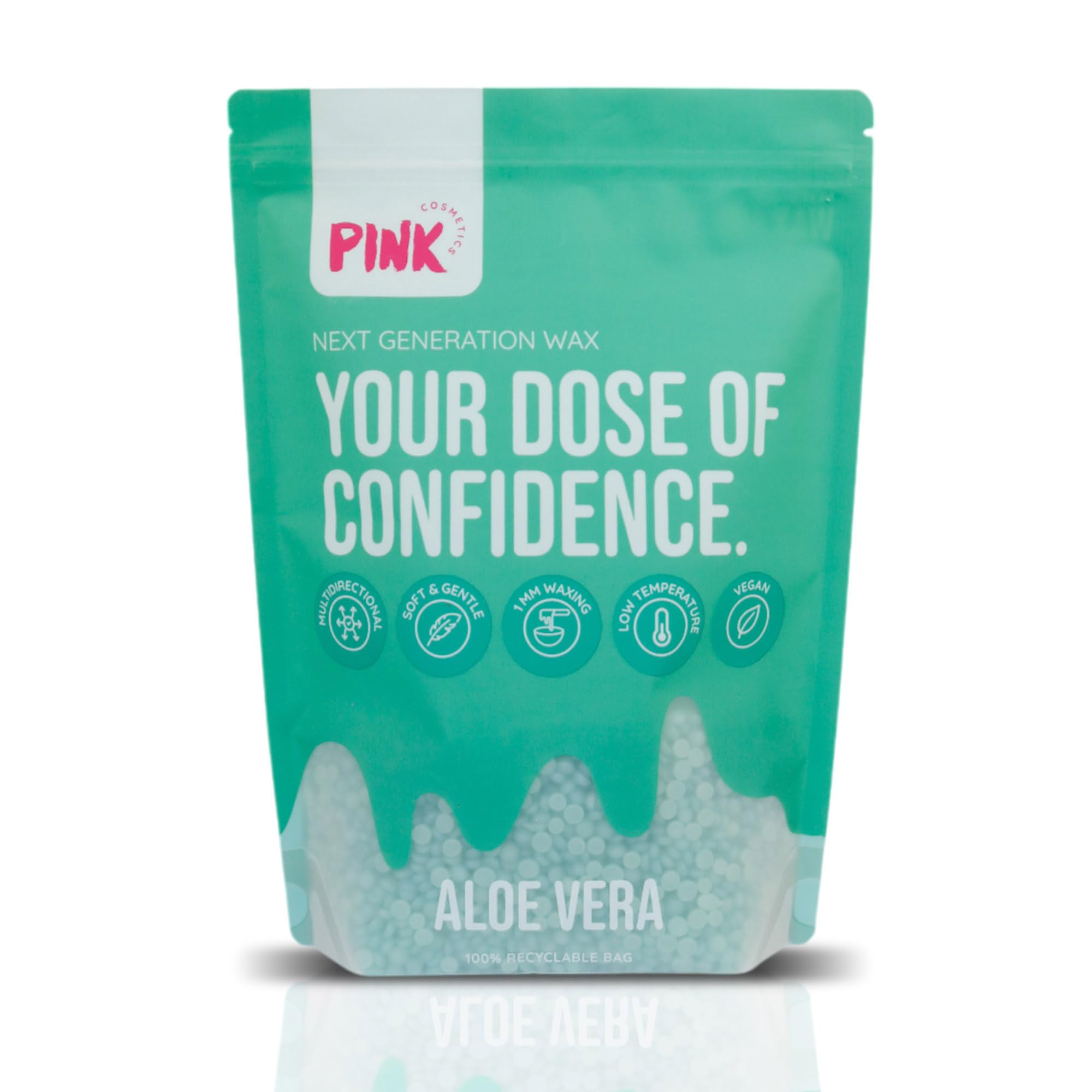 Next Generation Aloe Vera Professional Hot Wax Beads 800g | Stripless Hard Beans for Hair, Face, Bikini & Body Removal | Nose & Eyebrow Wax Pellets for Sensitive Skin