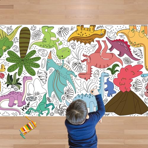OHOME Dinosaur Giant Coloring Poster/tablecloth