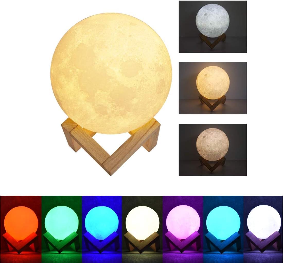 3D Moon Lamp LED Moon Light Lamp for Home Decoration,Protable Night