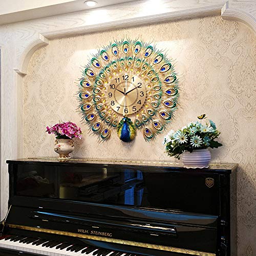 MagicPro Peacock Wall Clock Big Size Pricepulse