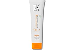 GK HAIR Keratin Hair Treatment Frizz Control Salon Smoothing Long Lasting Cream for All Frizzy Free Curly Dry Damaged - Professional Brazilian Complex Blowout Straightening For Silky Smooth - 3.4 Ounce