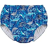 green sprouts Pull-up Reusable Absorbent Swim Diaper, Royal Blue Sharks, 24 Months