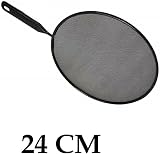 2PC Splatter Screen Guard Set for Frying Pans 24-28cm Black view 5