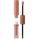 NYX PROFESSIONAL MAKEUP Shine Loud, Long-Lasting Liquid Lipstick with Clear Lip Gloss - Goal Crusher (Mid-Tone Beige)