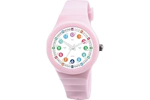 SYOYUEX Kids Analog Watch，Waterproof Watch for Kids Boys Girls Ages 3-16，Soft Band Learning Time Teacher Easy to Read Analog Sport Outdoor Children Watches, Luminous Watch, Kids Gifts，Boys Girls Watch
