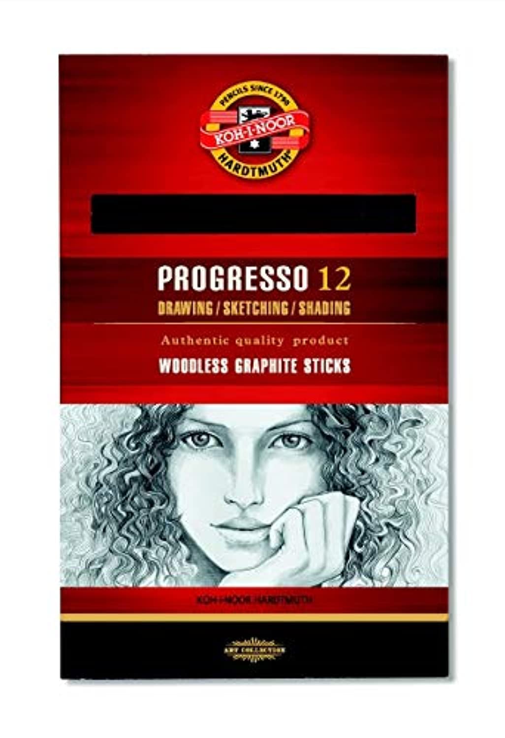 KOH-I-NOOR Progresso 4B Woodless Graphite Pencil (Box of 12)