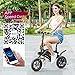ANCHEER Folding Electric Bicycle E-Bike Scooter 350W Powerful Motor Waterproof Ebike with 12 Mile Range, APP Speed Settingthumb 1