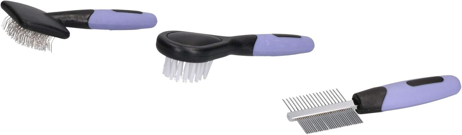 AB Tools Small Animal Mini Grooming Kit Brush,Comb, Cutters Guinea,Rabbit,Hamster,Gerbil, Blue - Image 4