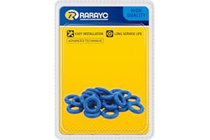 RARAYC 50 PCS FKM Fuel Injector O-Ring Set 7.52mm X 3.53 mm Universal Repair Kit for Various Vehicle Model Blue Compatible with IWP043 IWP063 IWP069 IWP181 0280158233 0280158091